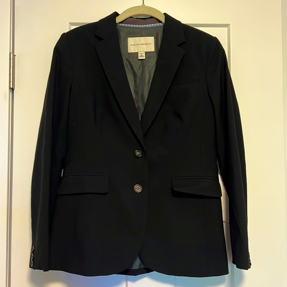 Banana republic Blazer, Black- size 6